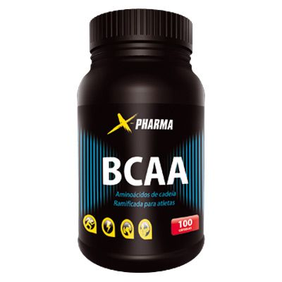 BCAA (com vitamina B6) - 100 Cápsulas - X-Pharma